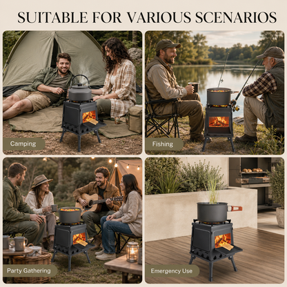 StickBlaze Foldable Wood Burning Stove - Never Pack Camp Fuel Again