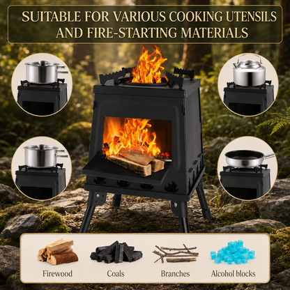 StickBlaze Foldable Wood Burning Stove - Never Pack Camp Fuel Again