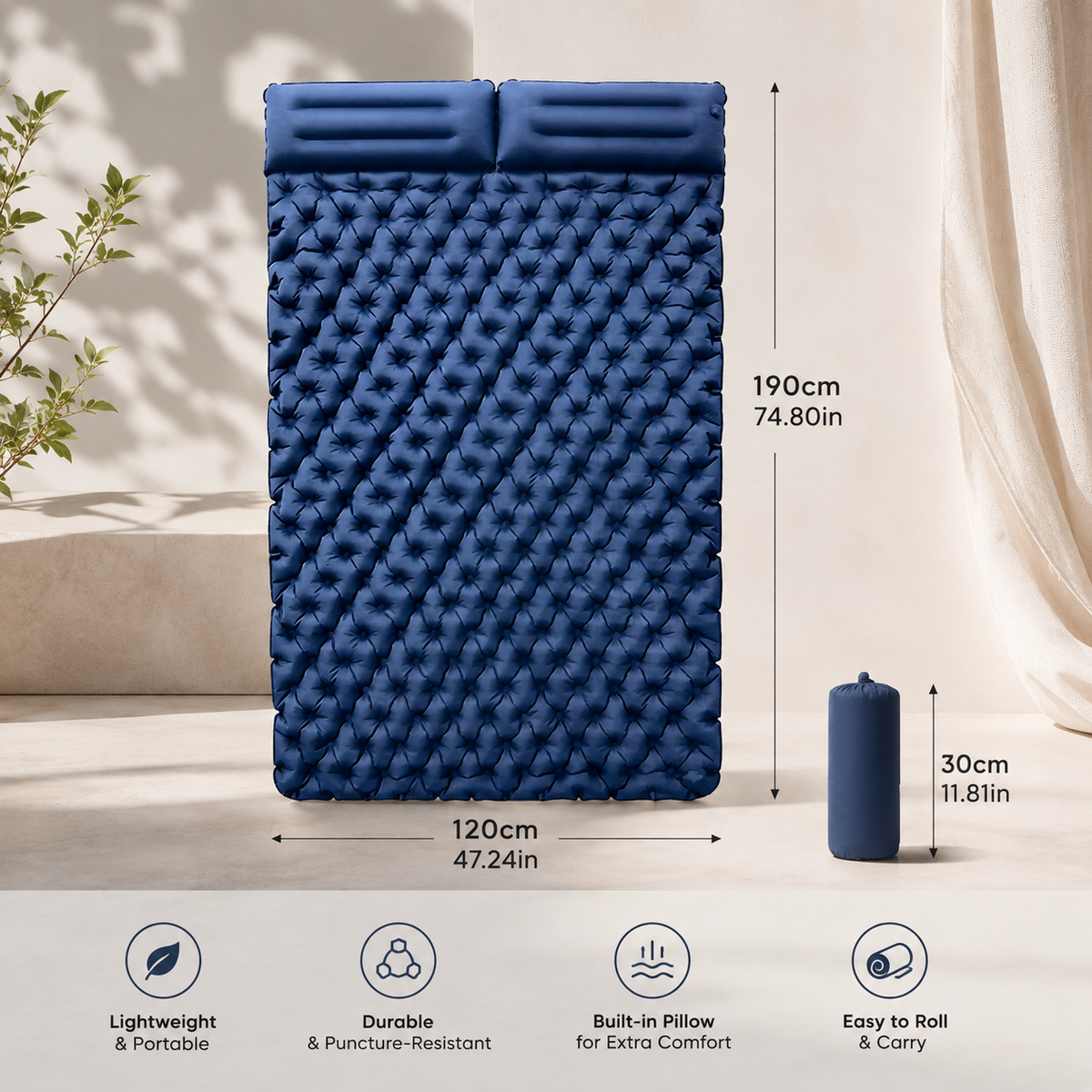 CampCloud Inflatable Mat Instant Comfort - Anywhere You Go