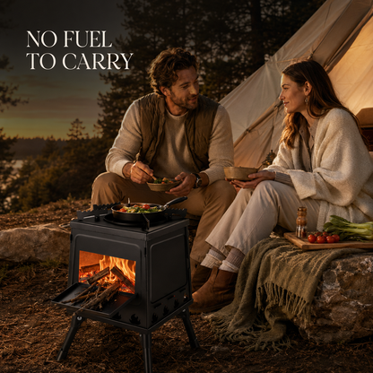 StickBlaze Foldable Wood Burning Stove - Never Pack Camp Fuel Again
